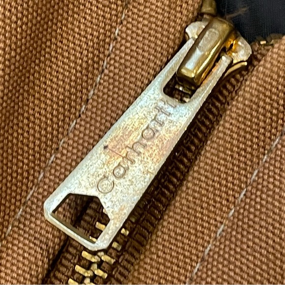 Carhartt Brown Duck Canvas Quilted Vest VO1-BRN Arctic Lined Workwear Size 5XL - Picture 3 of 15